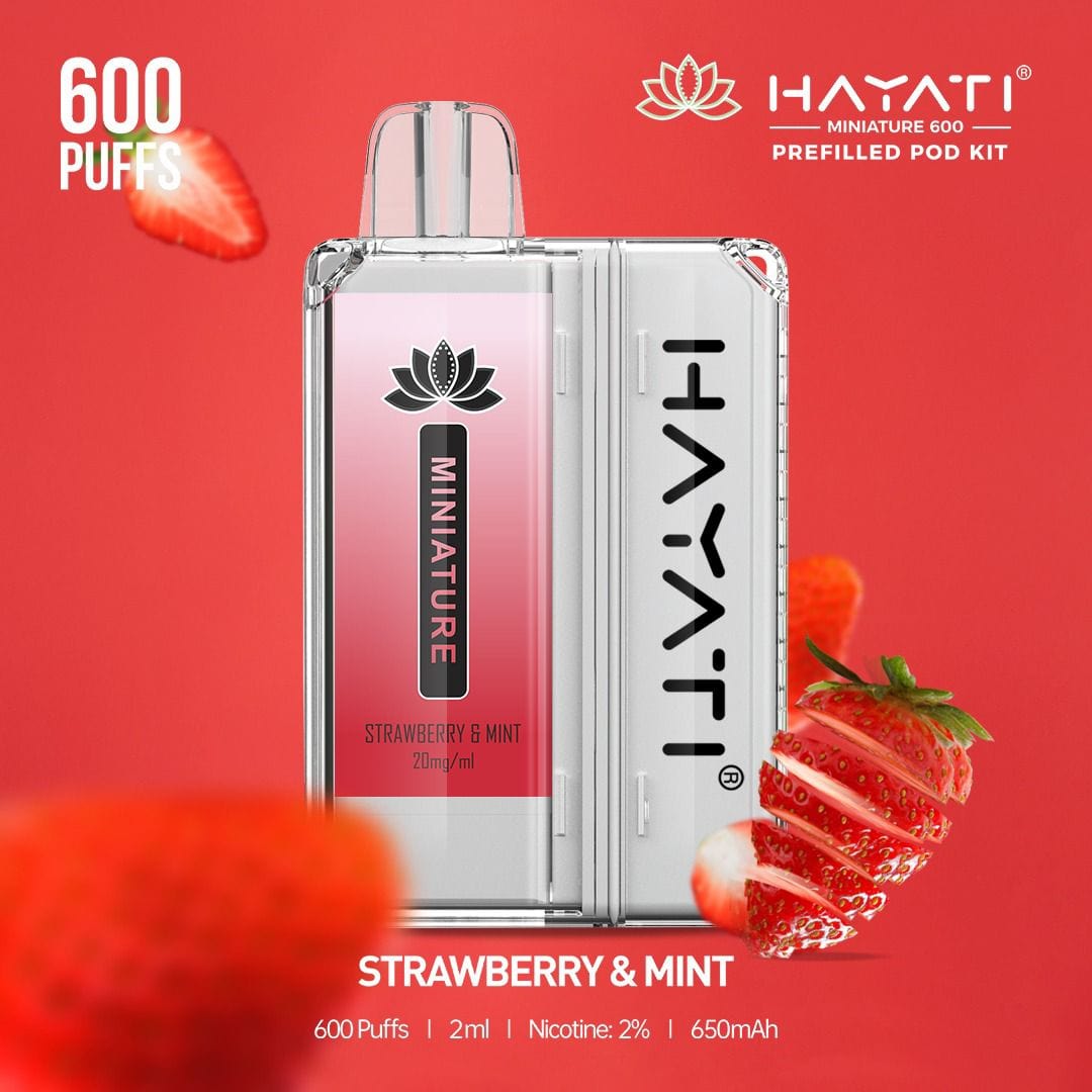 Hayati Miniature 600 Strawberry & Mint Flavour