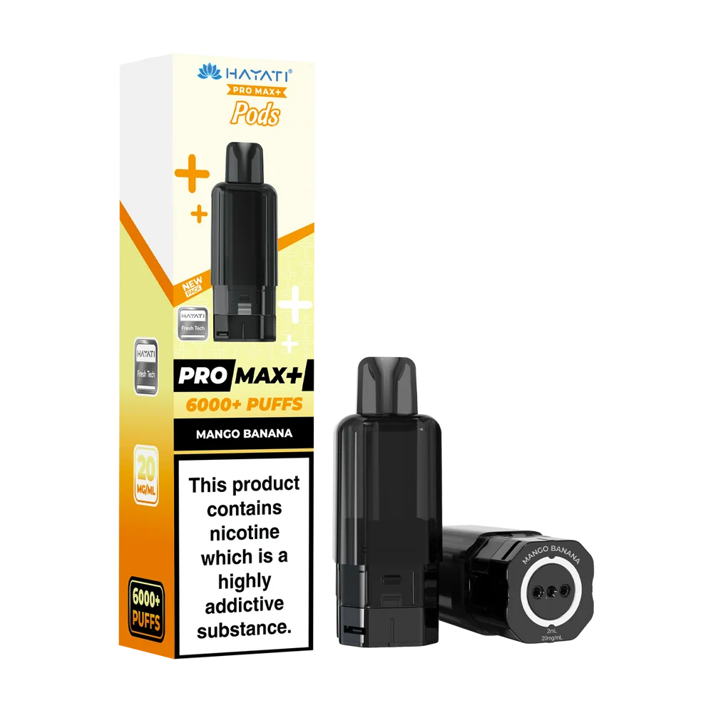 Hayati Pro Max Plus 6000 Box of 5 Pods - Prefilled Pods