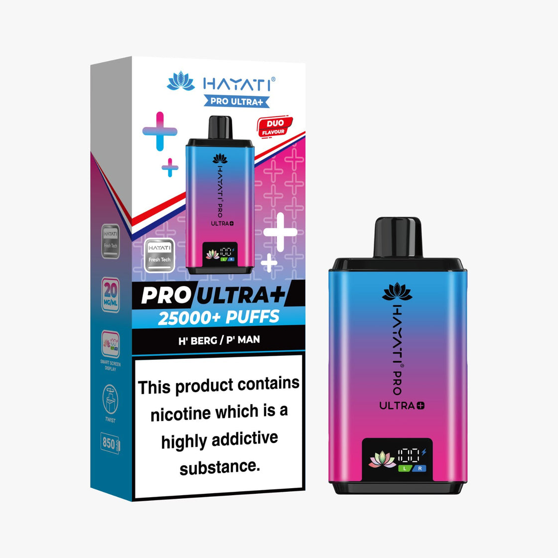 Hayati Pro Ultra Plus 25000 Box of 5 Prefilled Pod Vape Kit