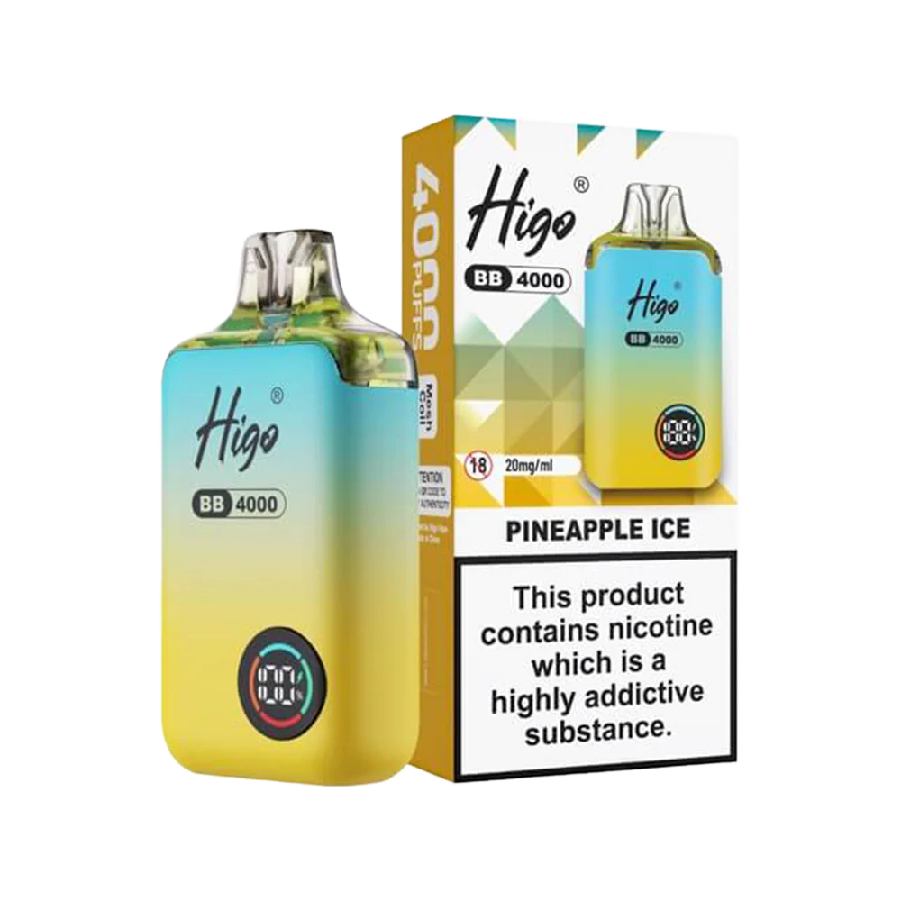 Higo BB4000 Kit (Box of 10) - Pineapple Ice