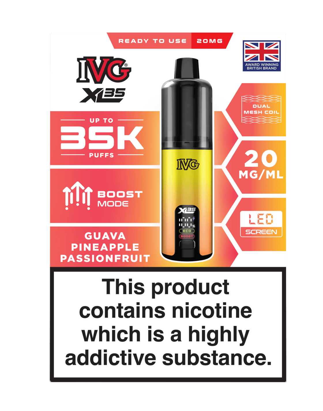 IVG XL 35K Prefilled Pod Vape Kit - 5 Pack