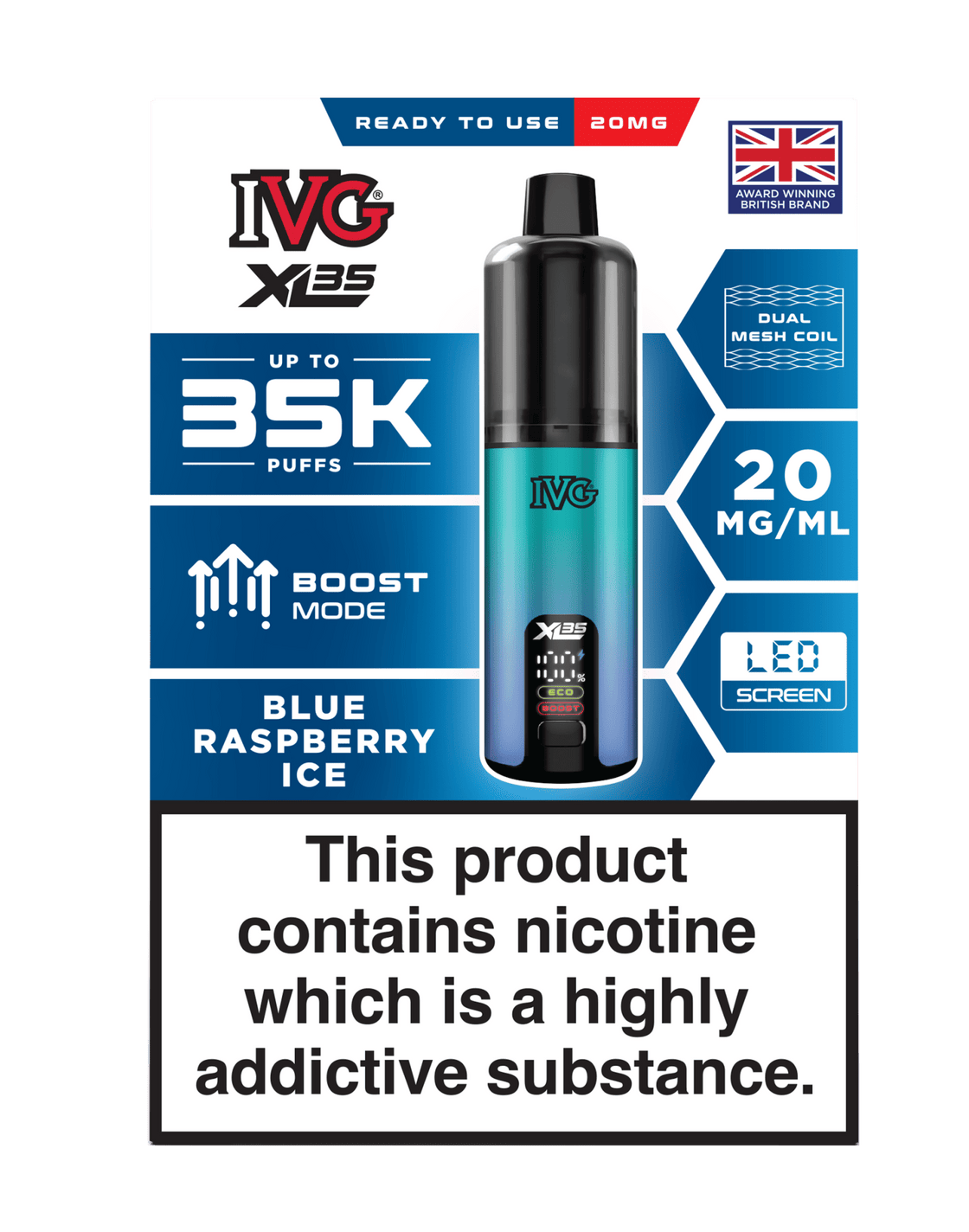 IVG XL 35K Prefilled Pod Vape Kit - 5 Pack