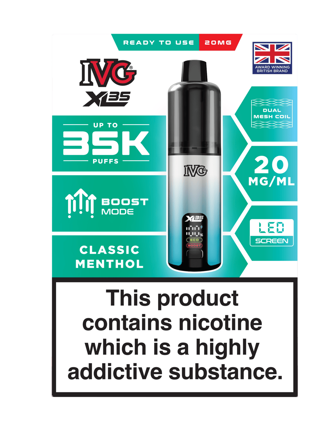IVG XL 35K Prefilled Pod Vape Kit - 5 Pack