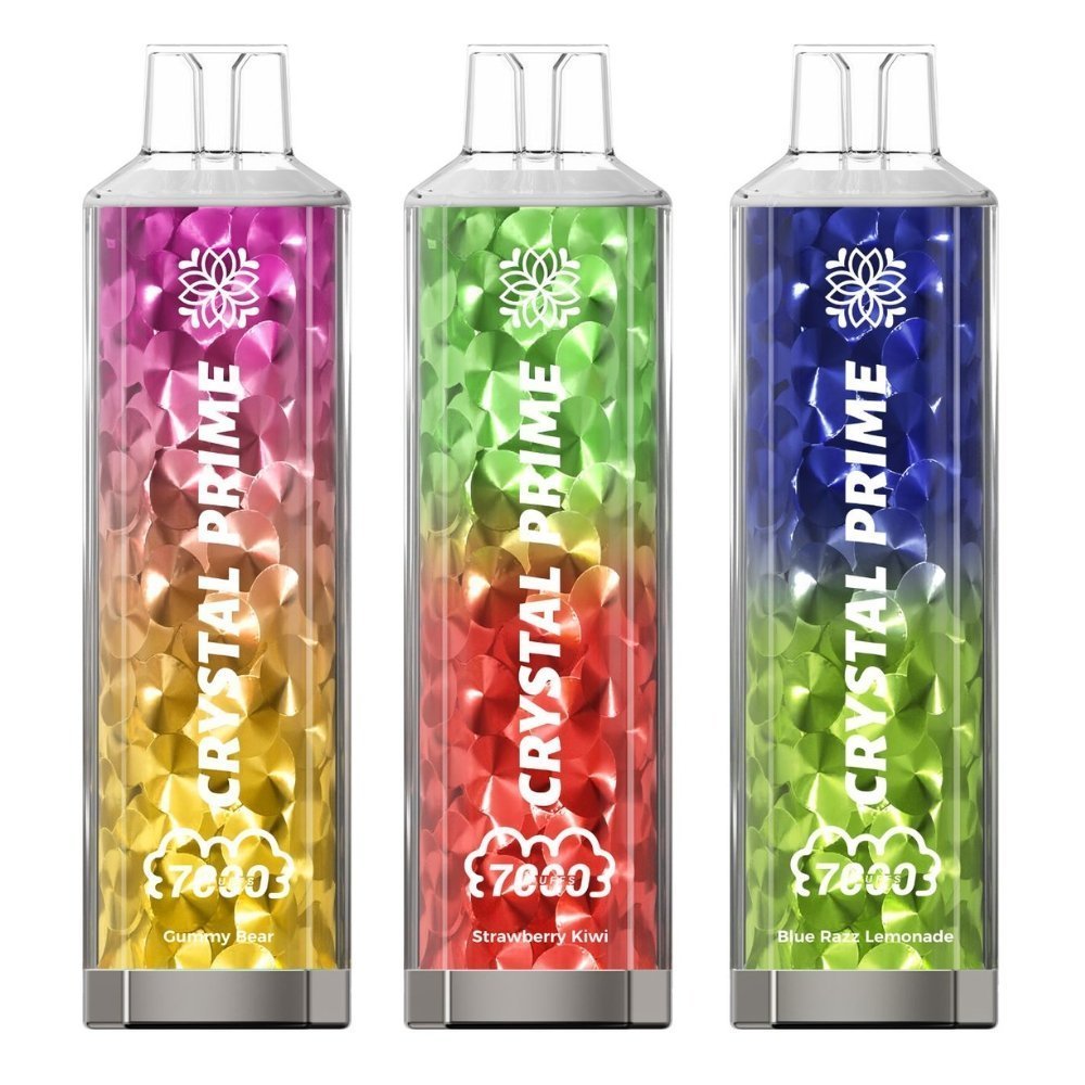 Zero Nicotine Crystal Prime 3D 7000 Prefilled Vape Kit - Pack of 10 Zero Nicotine Crystal Prime 3D 7000 Prefilled Vape Kit - Pack of 10