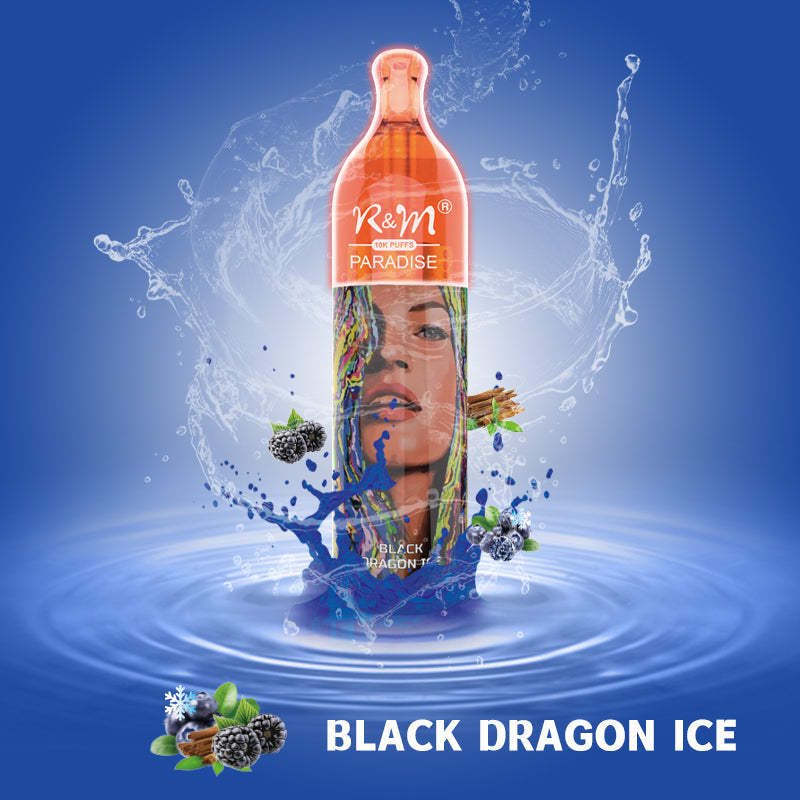 R&M Paradise 10000 Black Dragon Ice flavour