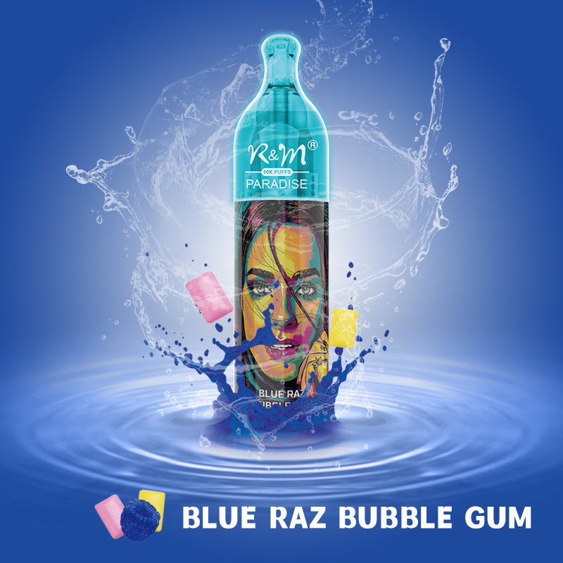 R&M Paradise 10000 Blue Raz Bubble gum flavour