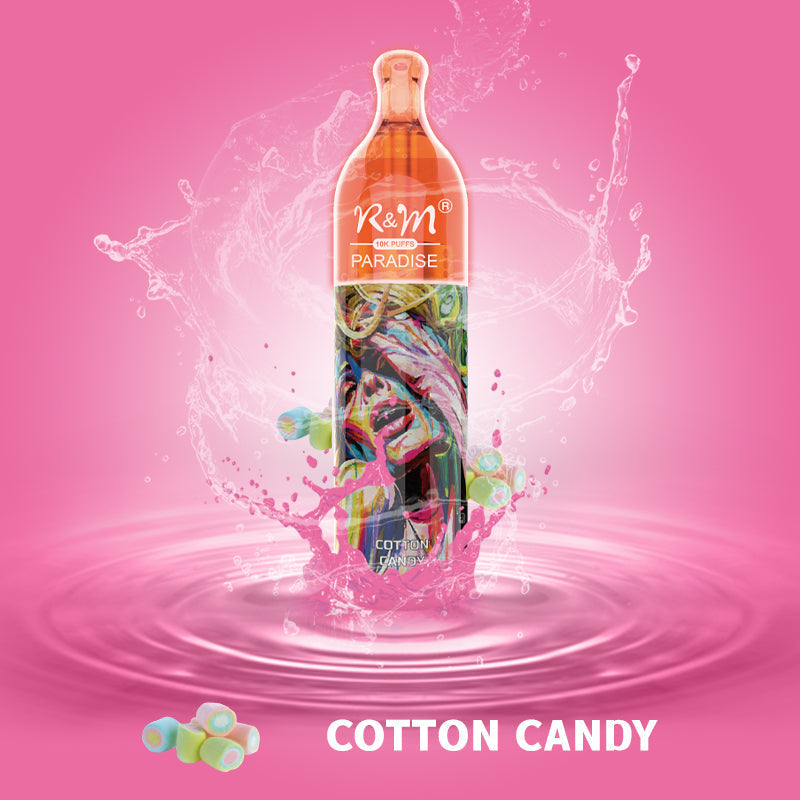 R&M Paradise 10000 Cotton Candy flavour