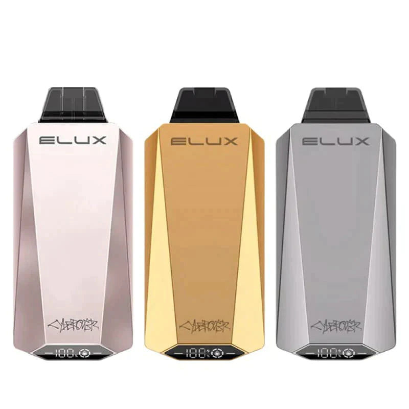 Elux Cyberover 15000 Cherry Lime, Cherry Strawberry Raspberry, Double Sour Apple Ice flavours