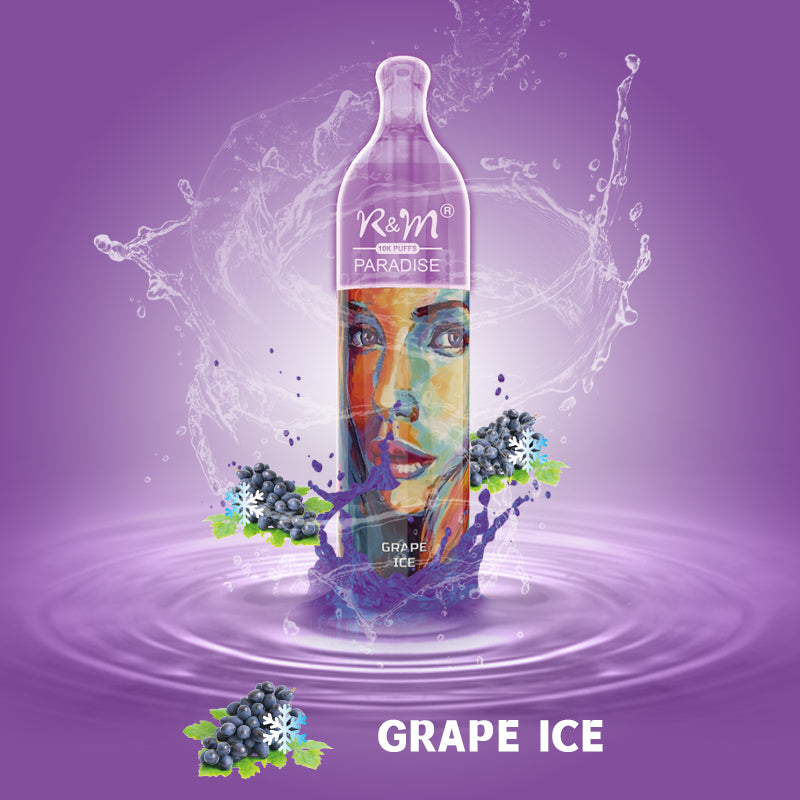 R&M Paradise 10000 Grape Ice flavour
