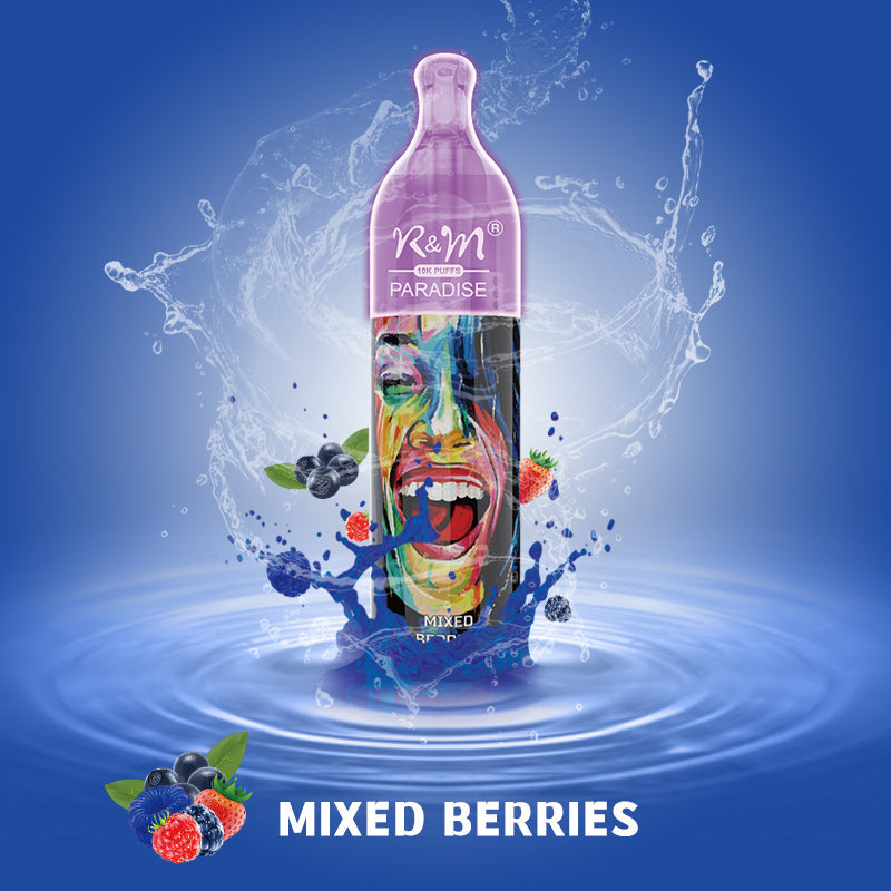 R&M Paradise 10000 Mixed Berries flavour