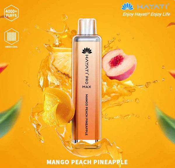 Hayati Pro Max 4000 Mango Peach Pineapple Flavour