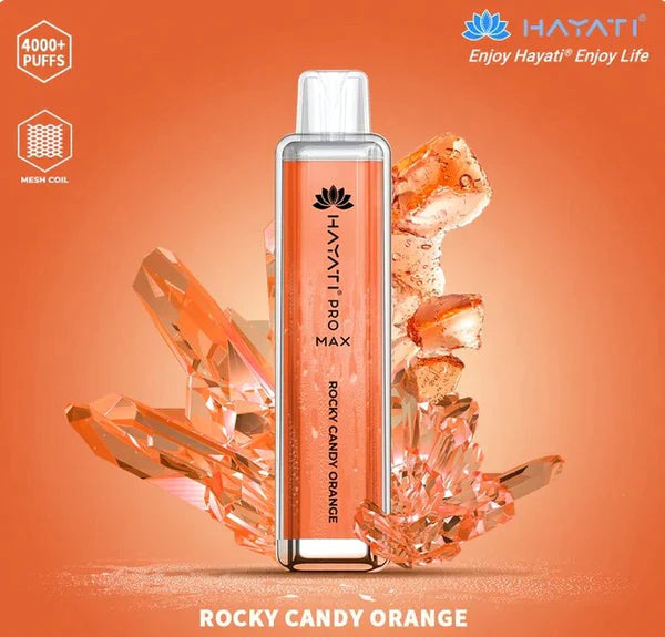 Hayati Pro Max 4000 Rocky Candy Orange Flavour