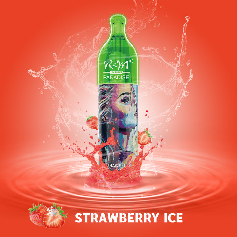 R&M Paradise 10000 Strawberry Ice flavour