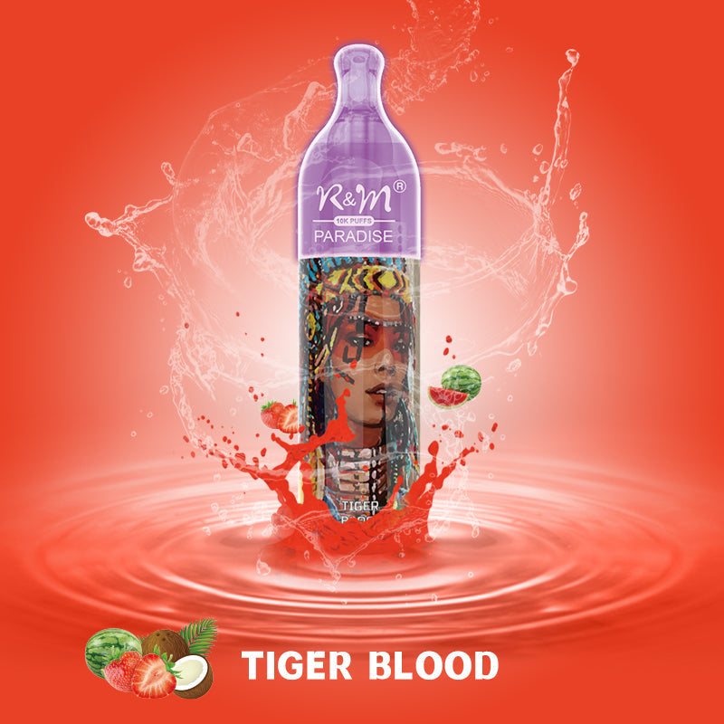 R&M Paradise 10000 Tiger Blood flavour