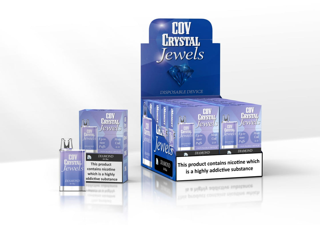 COV Crystal Jewels 600 Puff Disposable Vape Pod - 20mg - #Simbavapes#