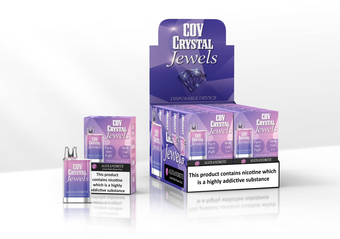 COV Crystal Jewels 600 Puff Disposable Vape Pod - 20mg - #Simbavapes#