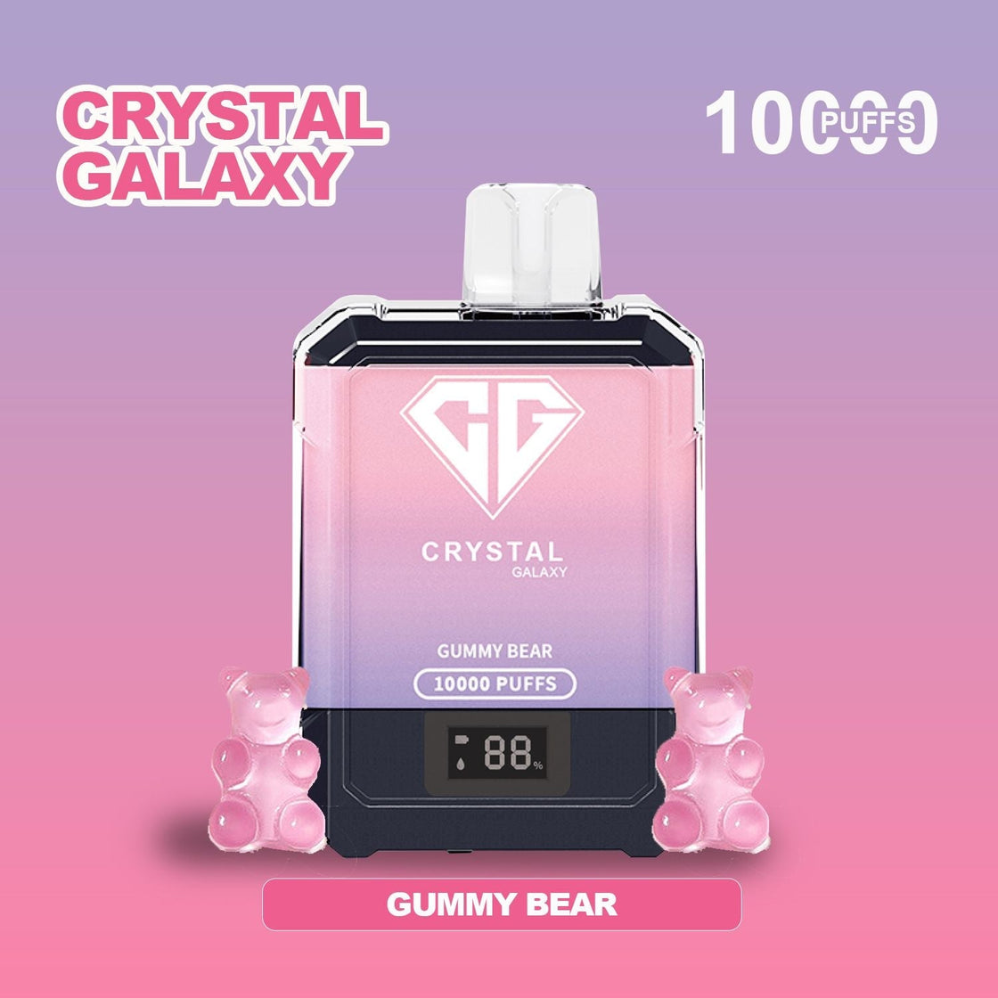 Crystal Galaxy 10000 Puffs Disposable Vape Pod Box of 10 - #Simbavapeswholesale#