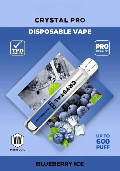 Crystal Pro Bar 600 Puffs Disposable Vape- pack of 10 - simbavapes