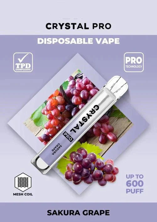 Crystal Pro Bar 600 Puffs Disposable Vape- pack of 10 - simbavapes