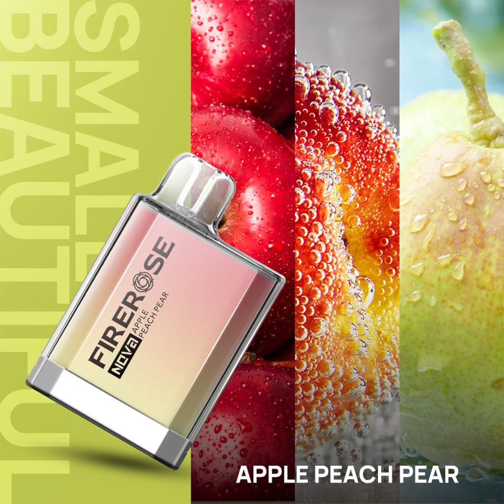 Elux Firerose Nova 600 Apple Peach Pear flavour
