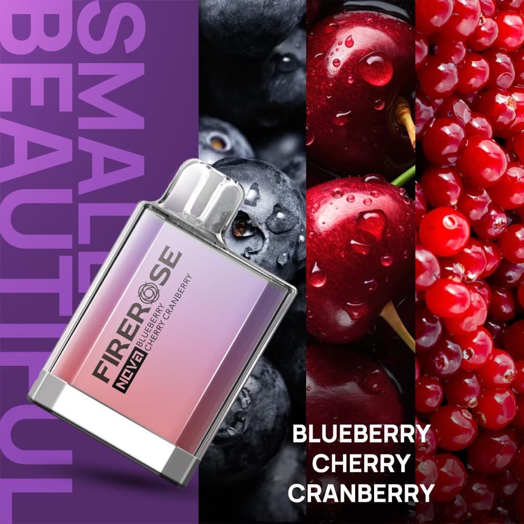 Elux Firerose Nova 600 Blueberry Cherry Cranberry flavour