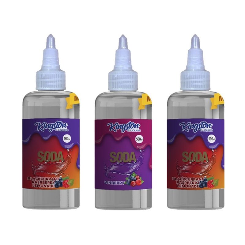 Kingston E-liquids Soda 500ml Shortfill (Pack Of 10)