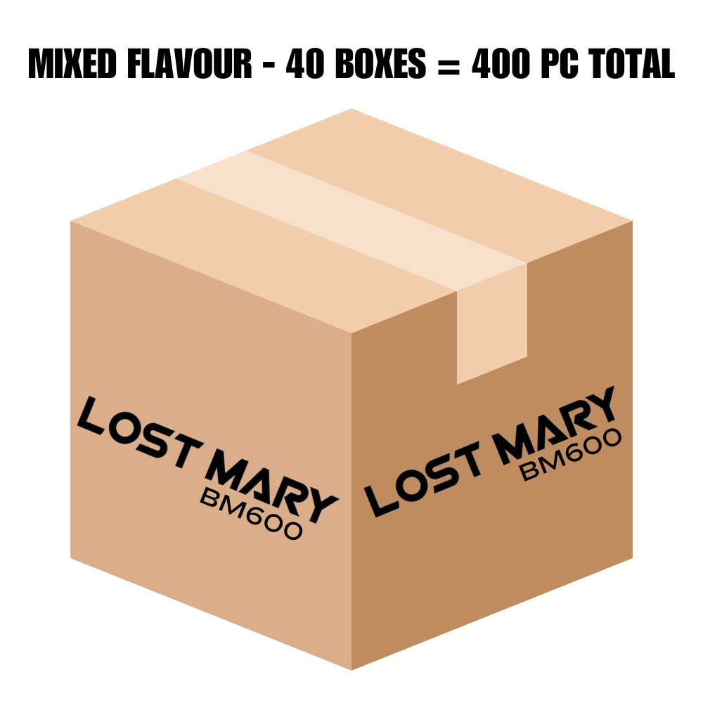 Lost Mary BM600 Disposble Vape - Full Carton (40 Boxes Mixed Flavours)