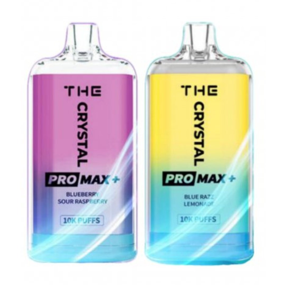 The Crystal Pro Max + 10000 Puffs Disposable Vape 0mg Nicotine - Pack of 10