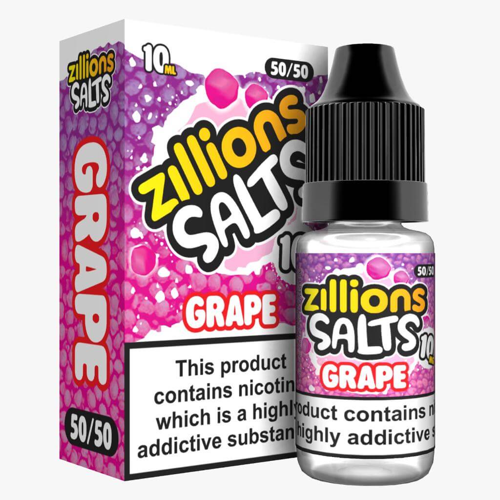 Zillion Salts 10ml Nic Salt E-Liquid (3x) - Eliquid Base-Grape