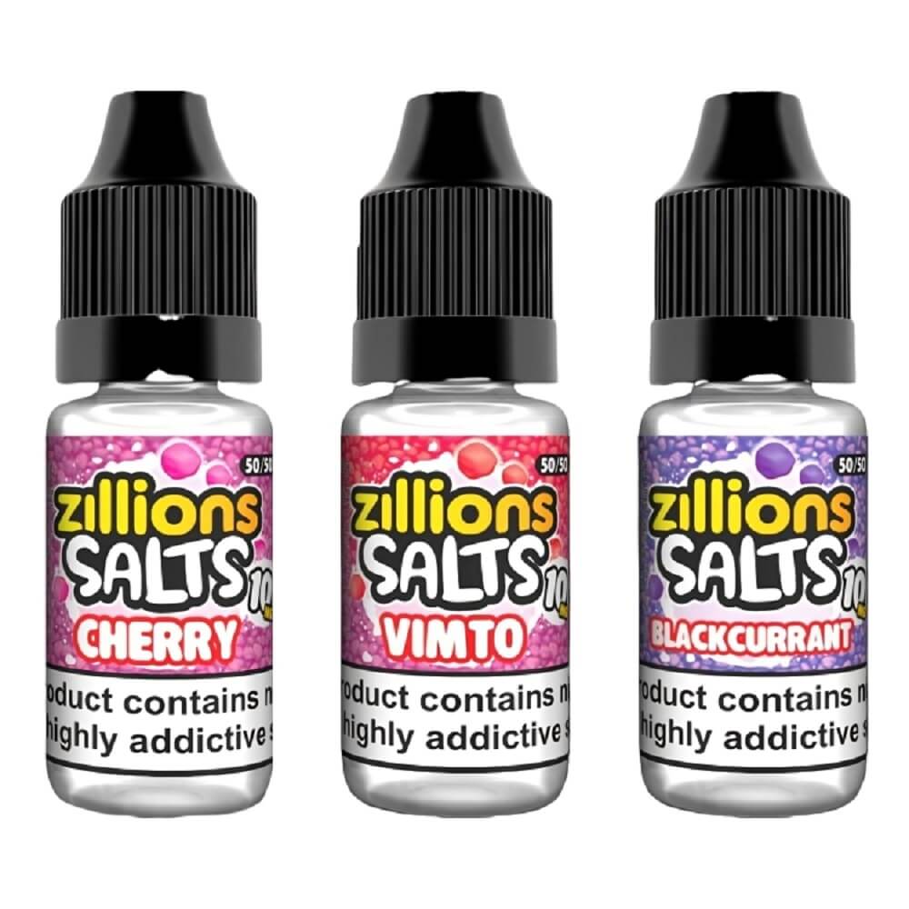 Zillion Salts 10ml Nic Salt E-Liquid - Pack of 10