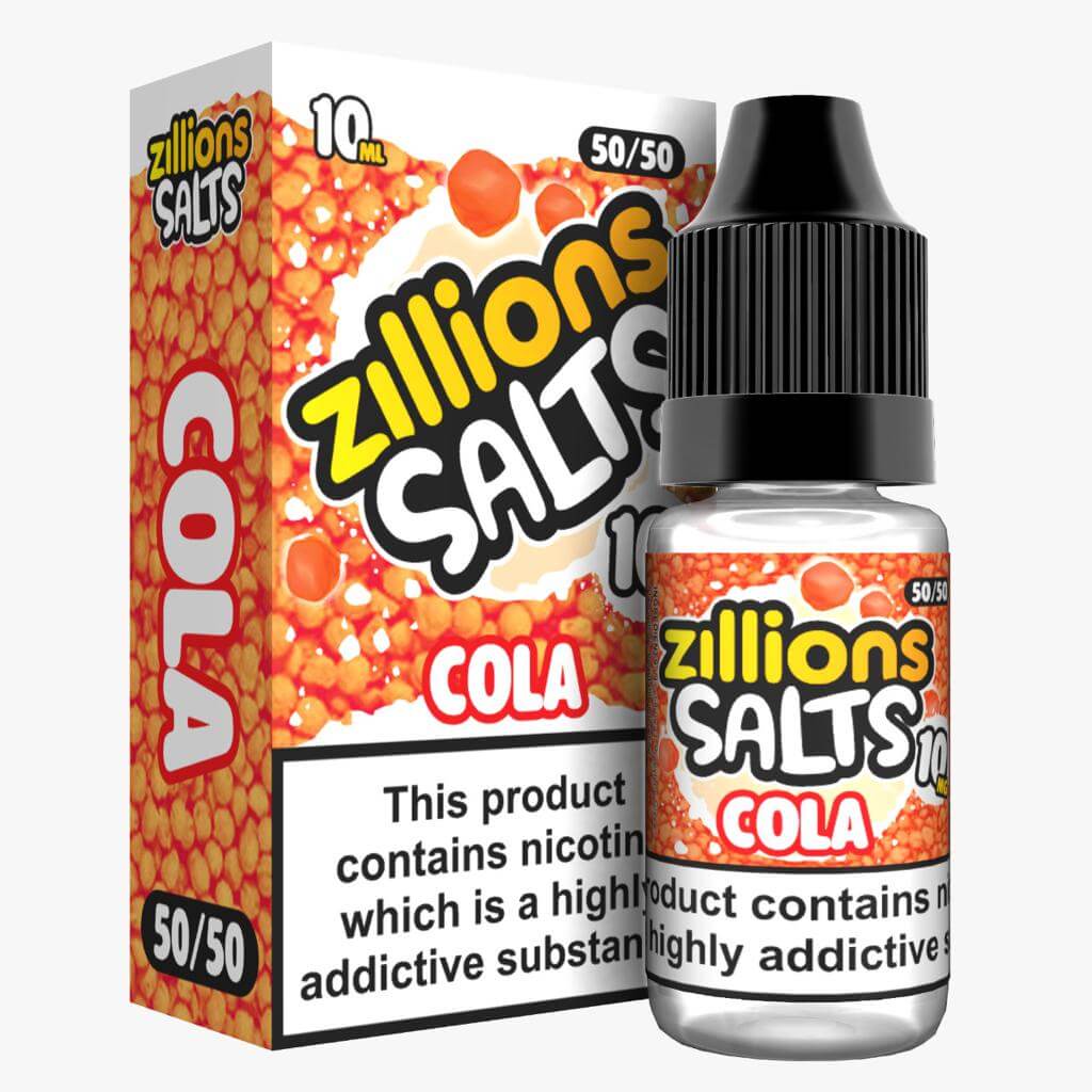 Zillion Salts 10ml Nic Salt E-Liquid (3x) - Eliquid Base-Cola
